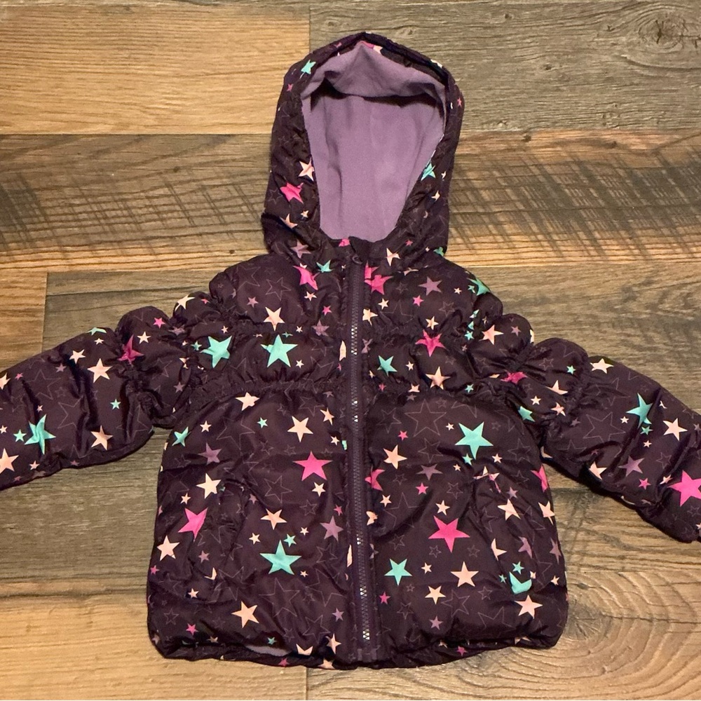 Star Patterned Hooded Jacket